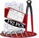 Goobetter Single Ear Hose Clamps Stainless Steel with Ear Clamps Pincer Set