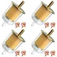 smseace 4Pcs 5/16 Inch fuel filter inline with 8Pcs Hose Inch, yellow 