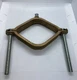 Arlington 722B-1 Solid Brass Bare Wire Bond Ground Clamp, Fits 2-1/2" to 4" Pipe