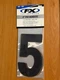 FACTORY EFFEX 8"  BLACK #5   PRO NUMBER FOR NUMBER PLATE PART# FX02-4365