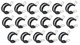KMC COL1213Z1 Black EFDM Rubber Cushion Galvanized Steel 3/4" Cable Clamp (17)