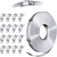 Steelsoft 304 Stainless Steel Hose Clamp 35 FT Strap+16 Fasteners, Metallic