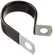 Steel Loop Hose Clamp, Vinyl Coated, 3/4" Clamp ID, 1/2" Width, 3/64"Band, 50EA