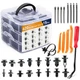 GOOACC 635Pcs Car 625Pcs Clips + 5 Fastener Remover, 620Pcs + Remover 
