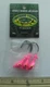 Mission Fishin 10316 Double Barbed Jig Head Pink 1/4 oz. Size 3/0 3CT