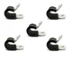 Adel 754-6-2-8 Aircraft Wire Hose 3/8" SAE Size 6 Loop Clamp 754628 5-Pack