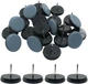 Bivethoi 1" Nail on Furniture Sliders (24 Pack) - 1 inch, Round, Light Blue 