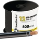 22964158 Southwire 500 Ft. 12 AWG Stranded Black THHN Electrical Wire