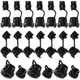 CustomyLife 40pcs Round Strain Relief Cord Connector, Nylon 40pcs, Black 
