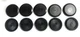 Caplugs BPF-SI-415 - BPF Series - Button Plugs with Flush-Type 10, Black Caplugs BPF-SI-415 - BPF Series - Button Plugs with Flush-Type 10, Black