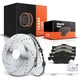 Front Drilled Rotors & Ceramic Brake Pads for Ford Escape Mazda Tribute Mercury