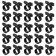 PATIKIL Suspension Pipe Clamps 1-1/4 Inch, 25 Pack Black 