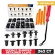 GOOACC - GRC-33 240PCS Bumper Retainer Clips Car Plastic Rivets Fasteners Push