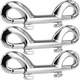 3 Pack Zinc Alloy Double Ended Snap Hooks Bolt Snaps, VEMNI Double Sided Trig...