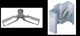 Trudoor Butterfly Anchor for Hollow Metal Door Frames w/ 4.75" to 6.75" Jambs ღ