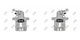 Brake Caliper Set Rear Axle For SEAT Altea Xl VW SKODA AUDI 03-19 1K0 615 423A Brake Caliper Set Rear Axle For SEAT Altea Xl VW SKODA AUDI 03-19 1K0 615 423A