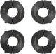 AZSSMUK 3/4" Shaft Collar Double Split Clamp-on Carbon Steel with 3/4", Black 