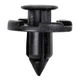 Lantee 100 Pcs Black Nylon Trim Push-Type 100 Count (Pack of 1), 