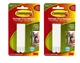 2 PACK Command Narrow Picture Hanging Strips-White (8 SETS TOTAL)