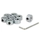 Zeberoxyz 8pcs 3/8inch Bore Shaft Collars SetsScrew Zinc Plated Solid Steel L...