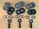 (3 KITS) King Kutter 555009 Finish Mower Spindle Bearing Seal & Bolts Repair Kit