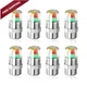 NYTKL 8PCS Tire Pressure Monitor Valve Stem Caps, 2.4 Bar 36PSI 8PCS, Silver 