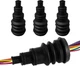 4 PCS Universal Firewall Boot, Rubber Grommets Can Accommodate 3/8 to 1 Inch ...