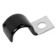 Cable Clamp, Steel, 3/16 in Bundle Dia., Black, 50 PK
