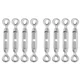 8 Pcs 304 Stainless Steel Turnbuckle Heavy Duty Wire Rope Tension Eye & Eye