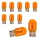 leechio 10 PCS 7443 Turn Signal Bulbs, 7443 Bulb, T20 12V/21W 10 PCS, Yellow 