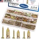 Eoppen 100Pcs Self Drilling Drywall Anchors with - 5 Sizes, Yellow 