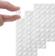 Furnigear Cabinet Bumpers Soft Self-Adhesive Cylindrical 96pcs, Transparent 