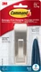 Command Modern Reflections Large Metal Bath Hook, Satin Nickel, 1-Hook with Wate