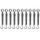 Yinpecly 10PCS M8 Turnbuckle Hook and Eye 304 Stainless Steel Turnbuckle Wire Ro