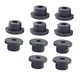 pcs 13/16" Drill Hole，3/8" ID Black Silicone Top hat Rubber 13/16"DH,3/8"ID 10