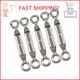 DYWISHKEY M4 Stainless Steel 304 Eye & Eye Turnbuckle Wire Rope Tension (5Pcs)