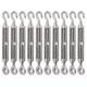 FVIEXE 10Pack M6 Turnbuckle Hook and Eye, Stainless Steel Cables Wire Turnbuc...