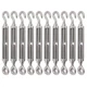 FVIEXE 10Pack M6 Turnbuckle Hook and Eye, Stainless Steel Cables Wire Turnbuc...