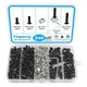 Yinpecly 240Pcs 2020 Aluminum Extrusion Hardware Accessories, 2020(M5) Black