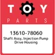 13610-78060 Toyota Shaft assy, injection pump drive housing 1361078060, New Genu