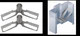 2 Pk Trudoor Butterfly Anchor for Hollow Metal Door Frames w/ 4.75-6.75" Jambs ღ