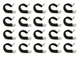 Adel 754-14-2-8 Aircraft Wire Hose 7/8" SAE Size 14 Loop Clamp 7541428 20-Pack