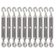 FVIEXE 10Pack M6 Turnbuckle Hook and Eye, Stainless Steel Cables Wire... 