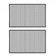 leechio 2 PCS Car Forward Grill Mesh, 41.33In x 31.49In High-density Grille 