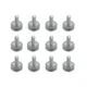 RLECS 12PCS Hard Rubber Transparent Adjustable Furniture Feet M6 Threaded Tra...