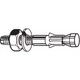 Wedge Anchor, 1/2" Dia., 3-3/4" L, 18-8 Stainless Steel Plain, 10 Pk, Wedge Anchor, 1/2" Dia., 3-3/4" L, 18-8 Stainless Steel Plain, 10 Pk,