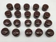 20 Vinyl Pipe End Caps 1.25" ID 1" L Round Tubing Post Covers Caplugs VC-1250-16
