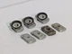 Lot of 7 Eaton Cooper TN228 (x4), TN224 (x3) Zinc Plated Twirl Nuts