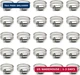 ZIPCCI Hose Clamp, 25 Pack Stainless Steel Worm Gear fuel line hose clamps, 16-2