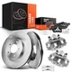 Front Disc Brake Rotor & Ceramic Pads + Calipers for Ford Escape Mazda Tribute